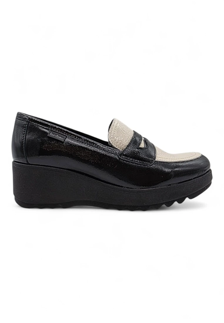 Mocasin combi charol